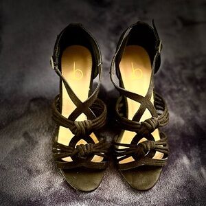 41# Black Strappy Women's Sandals